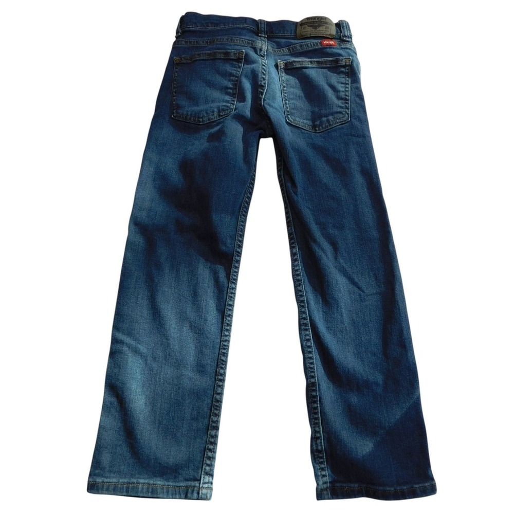 Wrangler Classic Straight Stretch Jeans Boys 8 Regular Medium Wash - Picture 2 of 9